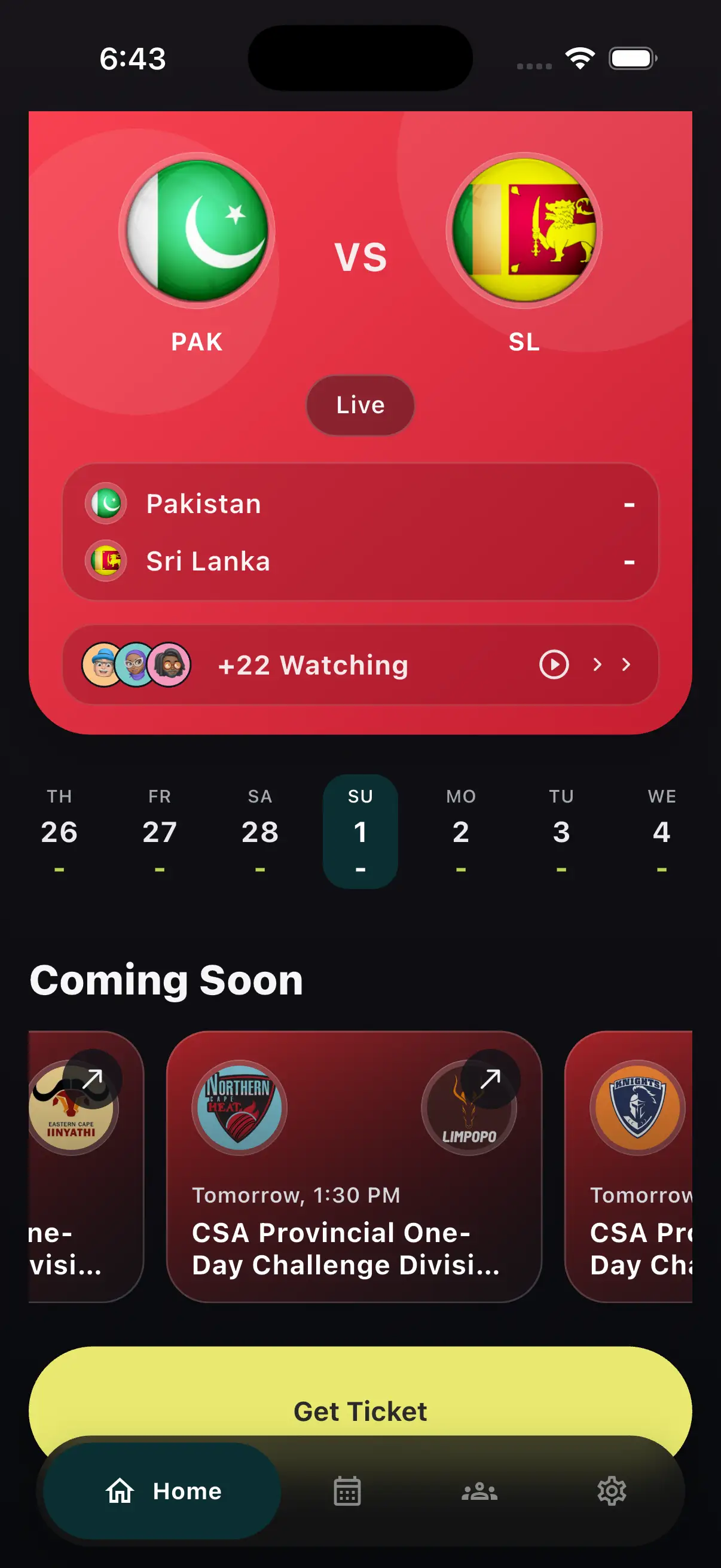 Crivo date selector and schedule controls